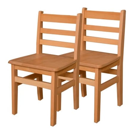 Wood Designs 16 Seat Height Hardwood Chair, Carton of Two WD81602